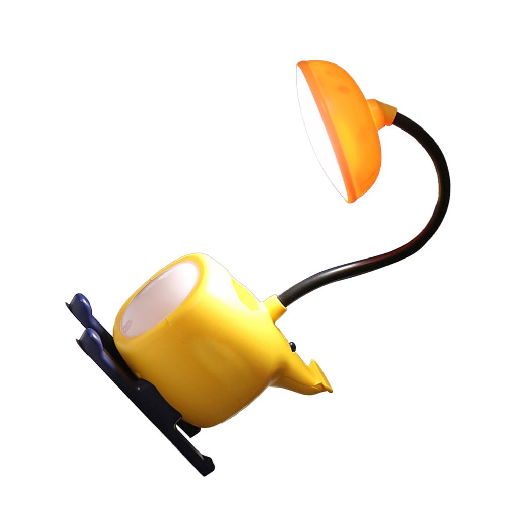 Мультяшная светодиодная настольная лампа, милая форма самолета, перезаряжаемая, настольная, складная, для защиты глаз, желтый свет
