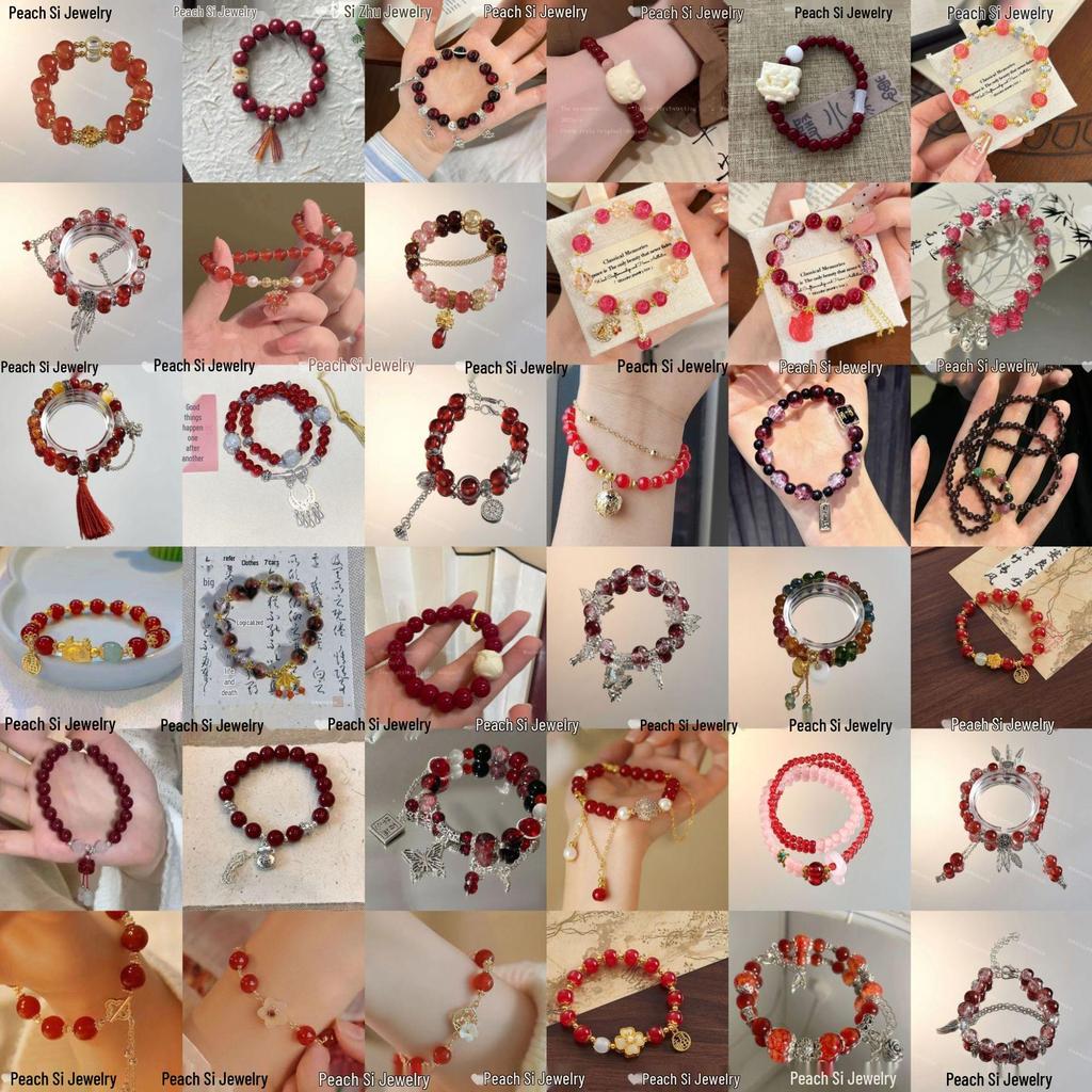 Очаровательный браслет с розовыми кристаллами и цветочным узором - Мечтательный подарок в придворном стиле для девушки