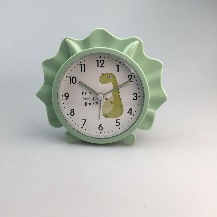 Милый студенческий стиль Е Чжун Прикроватные часы Будильник-динозавр Детские обучающие мультяшные часы A309