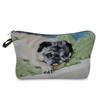 Women Dog Print Cosmetic Bag Toiletries Organize Travel Storage Case 6420