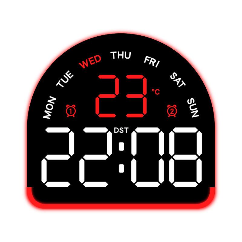 Многофункциональный светодиодный будильник с подсветкой, отображением температуры и несколькими будильниками