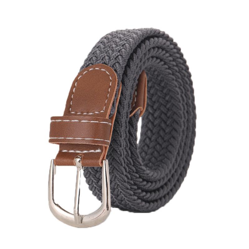 Elastic Belts For Woman Canvas Stretch Belt Solid Color High Quality Fashion Casual Jeans Webbing Ladies Tactical Strap DT050