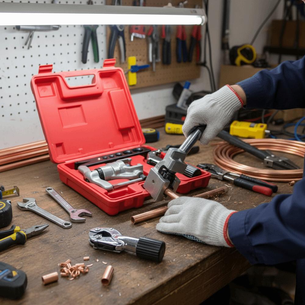 Single Clamp Plate Copper Pipe Flaring Tool Tube Expansion Reamer  Refrigeration Repair