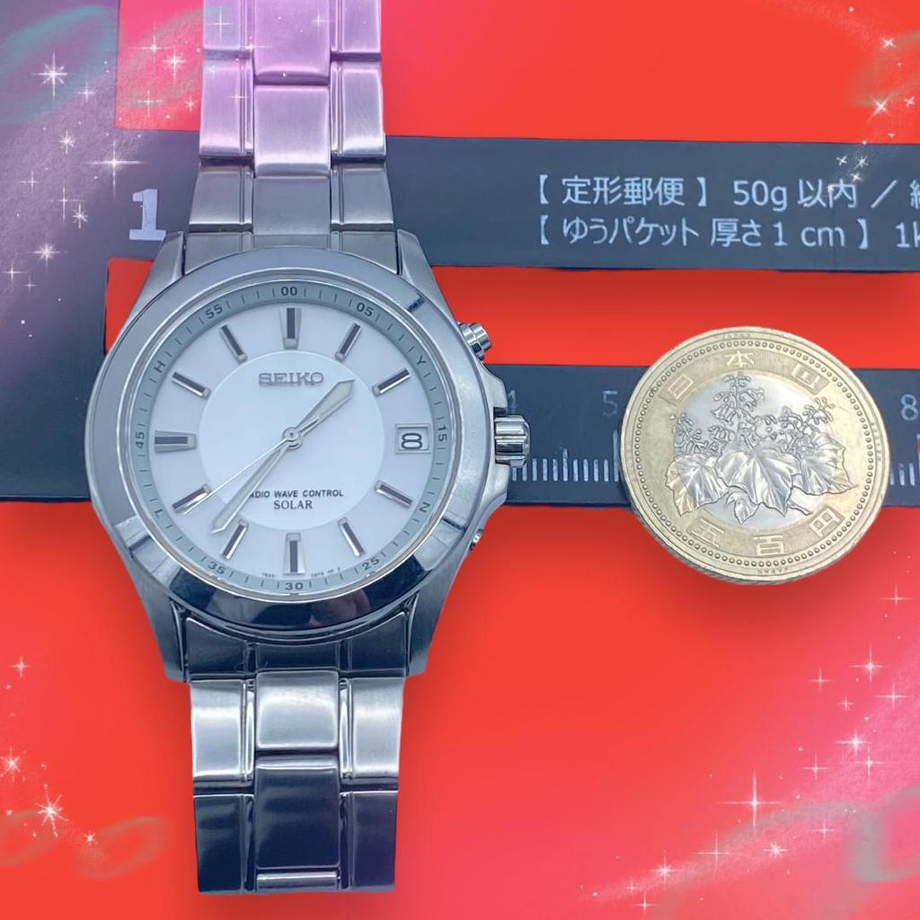 [USED] Seiko Spirit Men's Watch, Waterproof, Solar-Powered, Working Condition