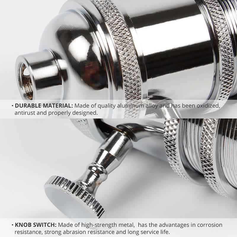 Винтажный промышленный держатель лампы, адаптер для лампочки, античный ретро фитинг ES E27