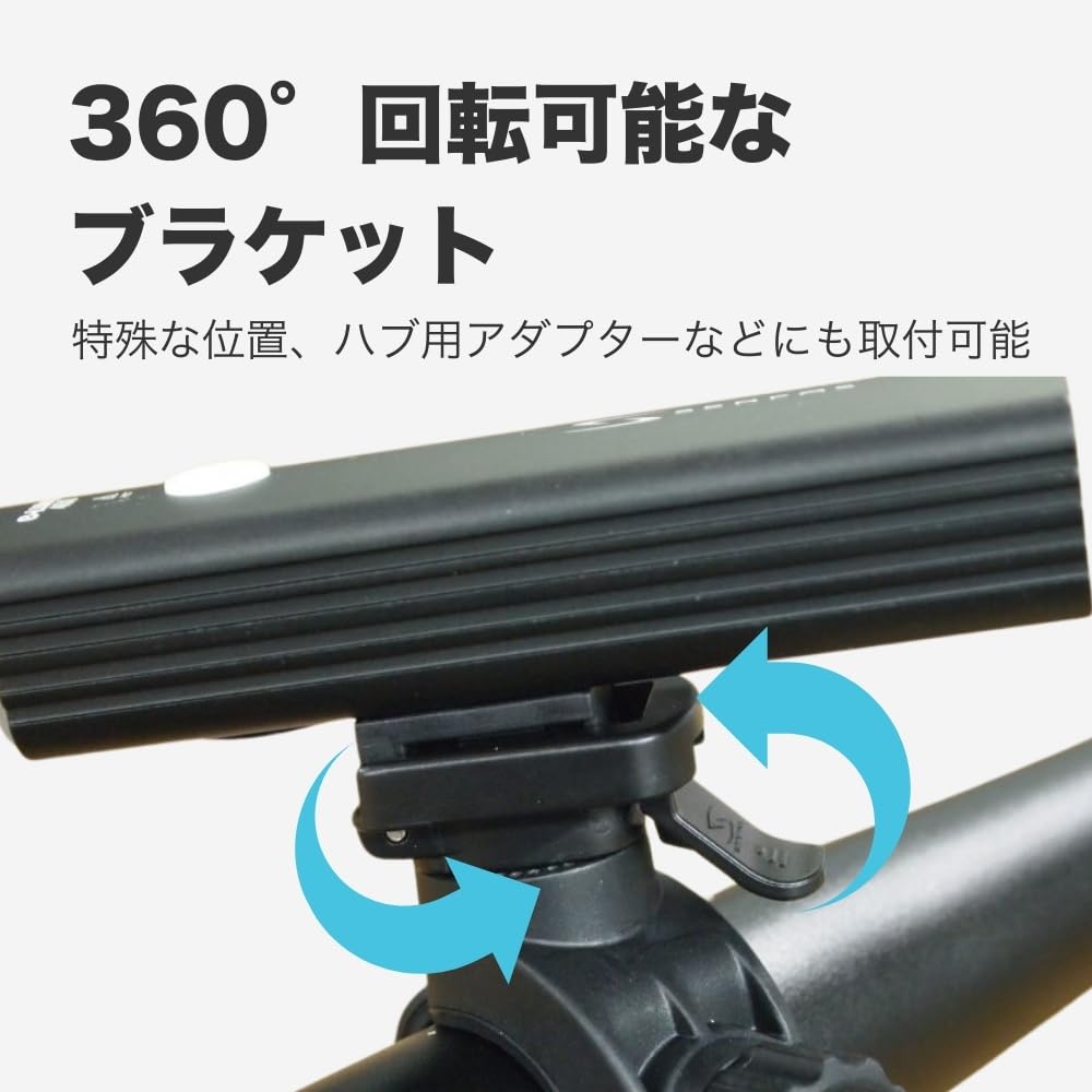 SERFAS USL PLUS Bicycle LED USB 350 Silver Headlight, Type-C Rechargeable, Lumens,