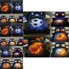 Стильный 3D комплект постельного белья с принтом на футбольную и баскетбольную тематику