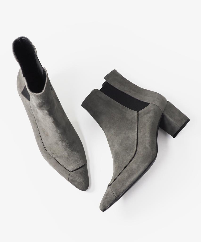Heedimensional Solmaze Ankle Boots Khaki Gray