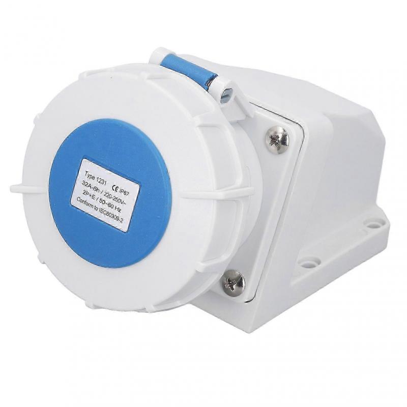 Industrial Connector Socket 32A 2P+E Surface Mounted IP67 Waterproof Socket Industrial Connector 220 - JA