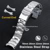 Изогнутый Браслет для Часов из Нержавеющей Стали для Seiko Skx007/009 Бизнес Ремешок 20мм 22мм Браслет для Мужчин Цельнометаллический Дайверский Ремешок