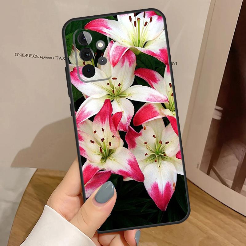 Цветная Цветочная Лилия Чехол Для Samsung Galaxy A15 A25 A35 A55 A52 A32 A12 A14 A34 A54 A51 A71 A53 A13 A33 Case