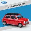 Welly 1/24 MINI COOPER 1300 Модель автомобиля из сплава Литой металл Классический Мини Автомобиль Модель Транспортного средства Симуляция Коллекция Детская Игрушка Подарок