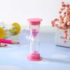2/3 Minute Creative Hourglass Sandglass Sand Clock With Suction Cup Colorful Hourglasses Plastic for Tooth Brushing Timer Child