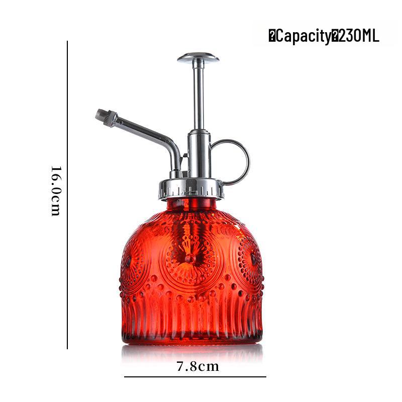 Embossed Glass Watering Sprayer for Home and Garden Decor