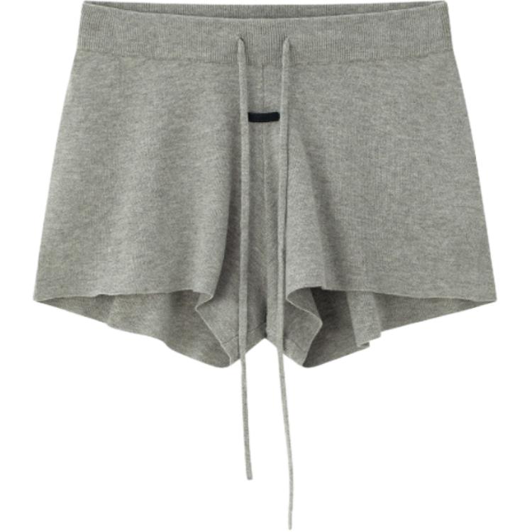 Fear of God Essentials Ss26 Вязаный дизайн Прямые штанины На шнурке Повседневные шорты Женские шорты 160SP265652FW