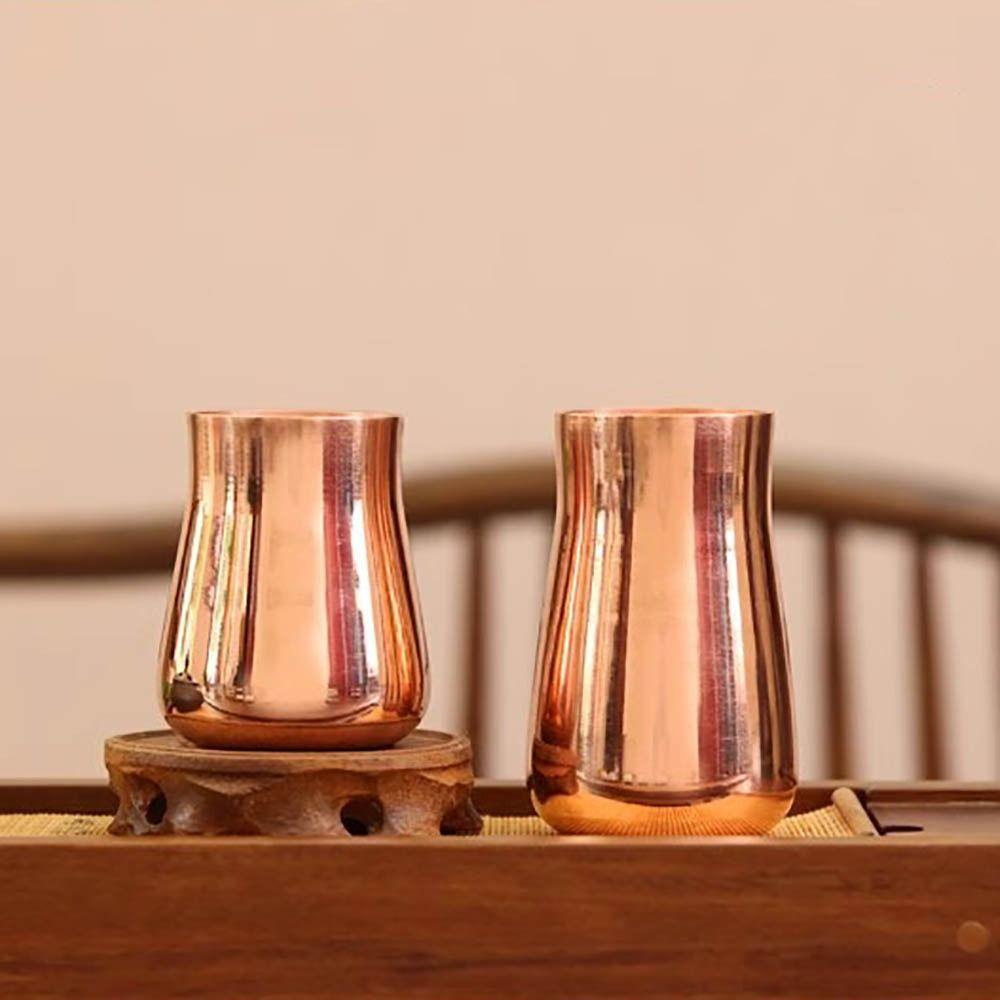 Handcrafted Pure Copper Mug 350 ml Capacity Drinkware Mug Vintage Copper Moscow Mug Breakfast Use