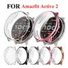 Plating TPU Full Case Cover for Amazfit Active2 Smart Watch Strap Protective Soft Bumper Case Huami Accessoriess
