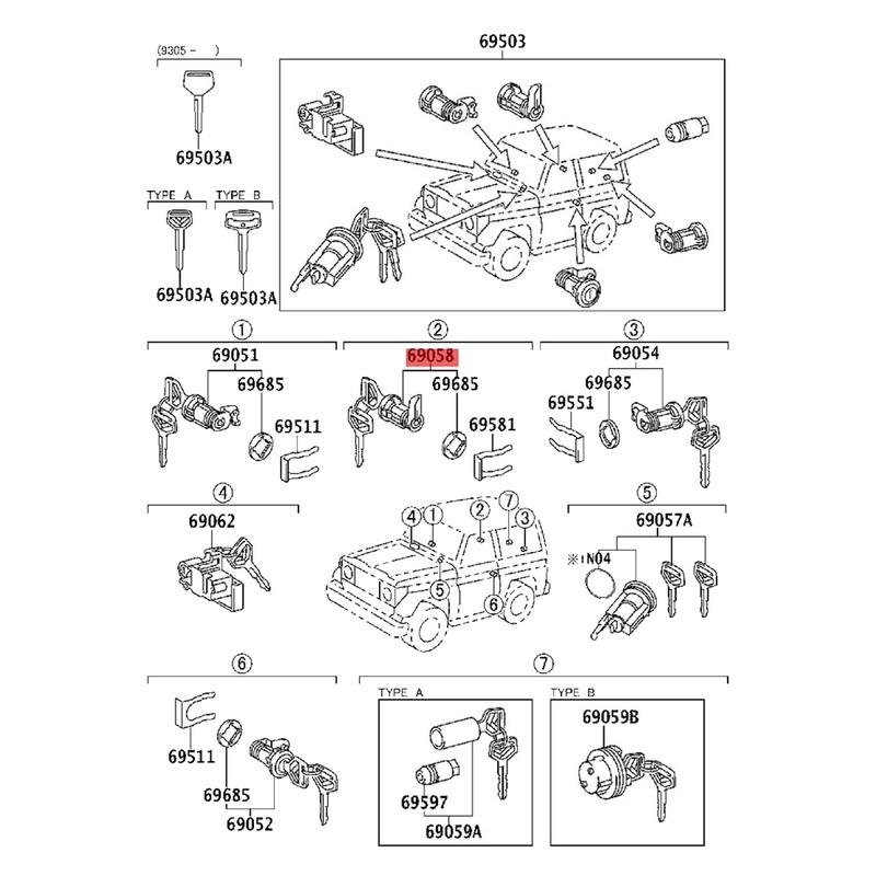 Запирающаяся на ключ крышка топливного бака для Toyota Все модели Hilux / 4-Runner Дизель с поворотным типом крышки 69058-60071 6905860071