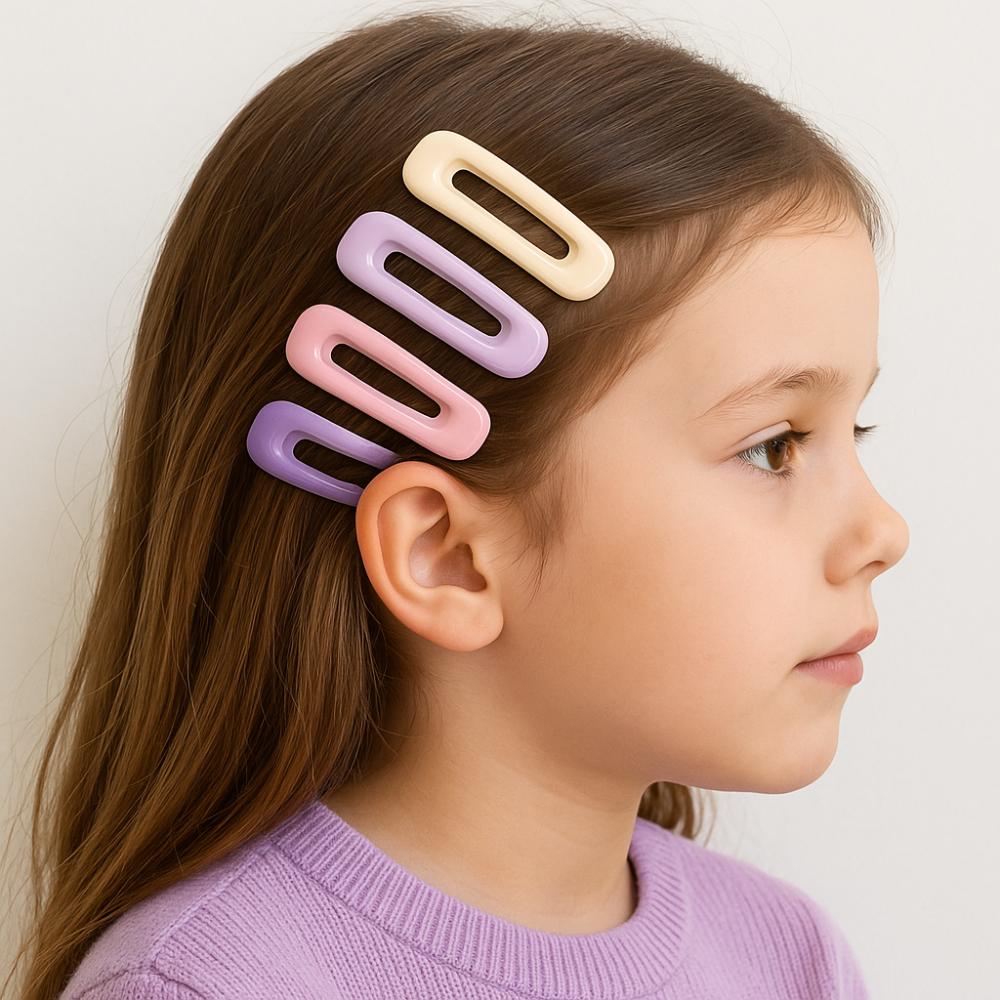 4pcs/set Colorful Hairpin Cute Barrettes Headwear Hair Clips for Girls