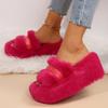 Autumn Winter Women Slip On Slippers New Casual Anti-slip Home Slippers Women Comfortable Platform Designer Shoes Slides Women