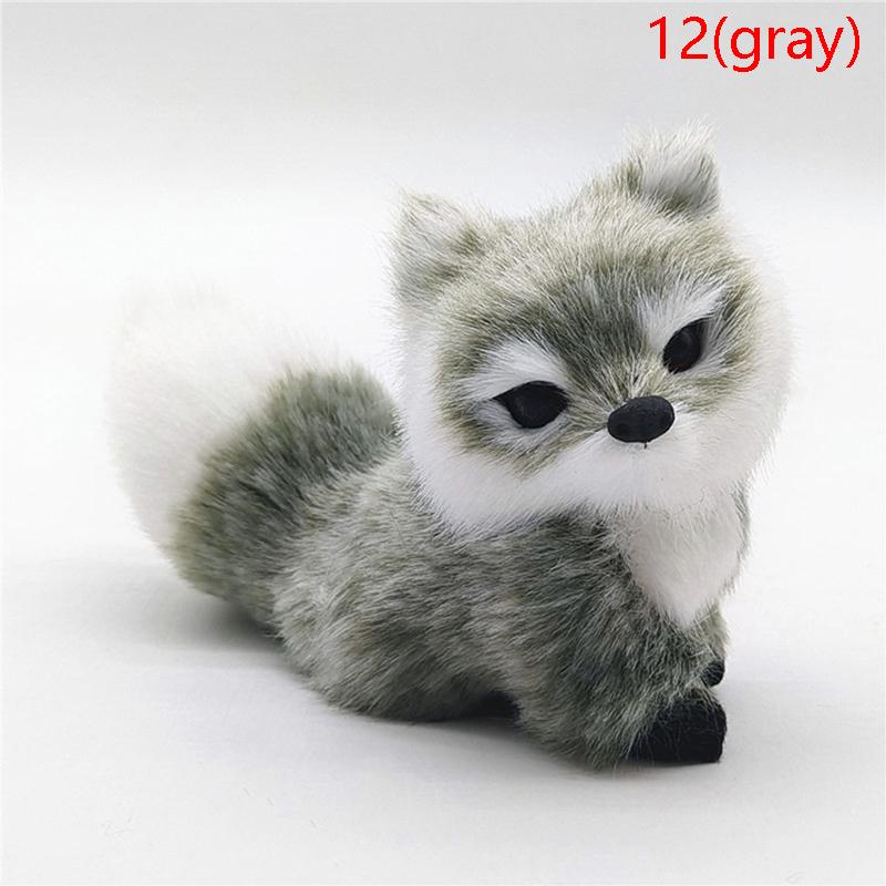 Моделирование животных лисы плюшевые декоративные игрушки куклы для детей подарок на день рождения