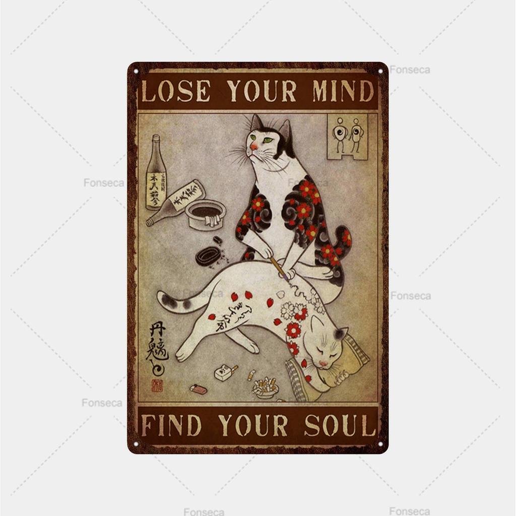 Язык жестов животных, цветная металлическая вывеска, украшение комнаты, настенный плакат для бара, жестяная ретро-ржавая напитка, железное украшение для пива, отеля