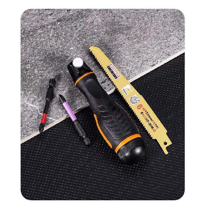 Convertible screwdriver, hand saw handle, household maintenance manual tool, dual-use woodworking plastic metal cutting tool