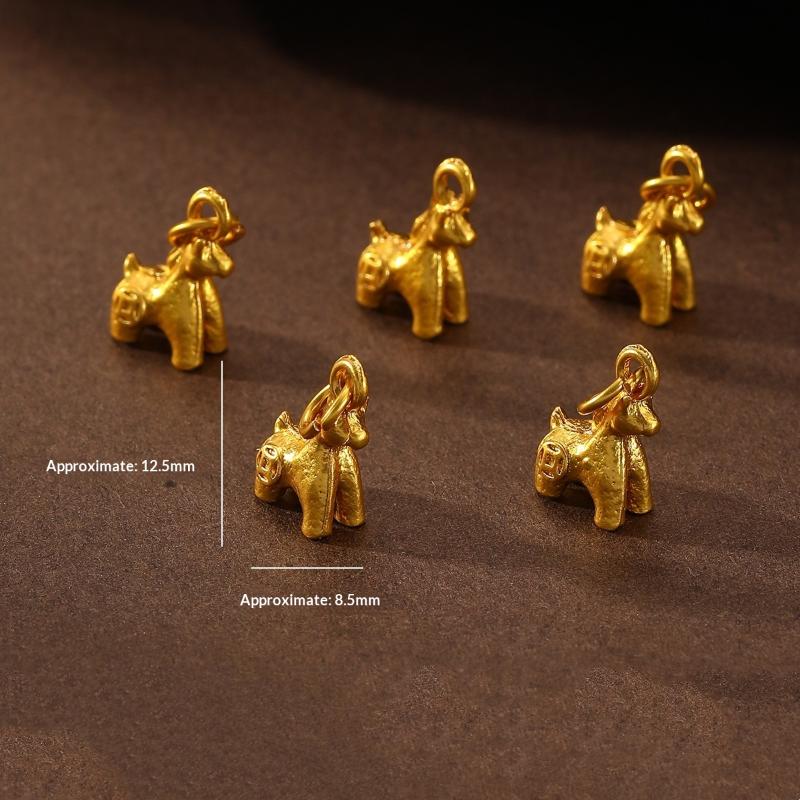 5 шт. Подвески-пони из цинкового сплава с покрытием, Шармы для DIY Ожерелья, Браслета, Серьг, Аксессуар