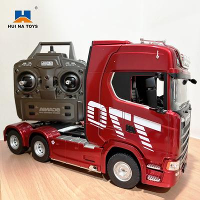 HUINA 1501 Радиоуправляемый Грузовик 770S Сплав Трактор 19 Каналов 1/18 2.4G Пульт Дистанционного Управления Инженерный Прицеп Грузовик со Светом Звуком Игрушки Рождественские Подарки