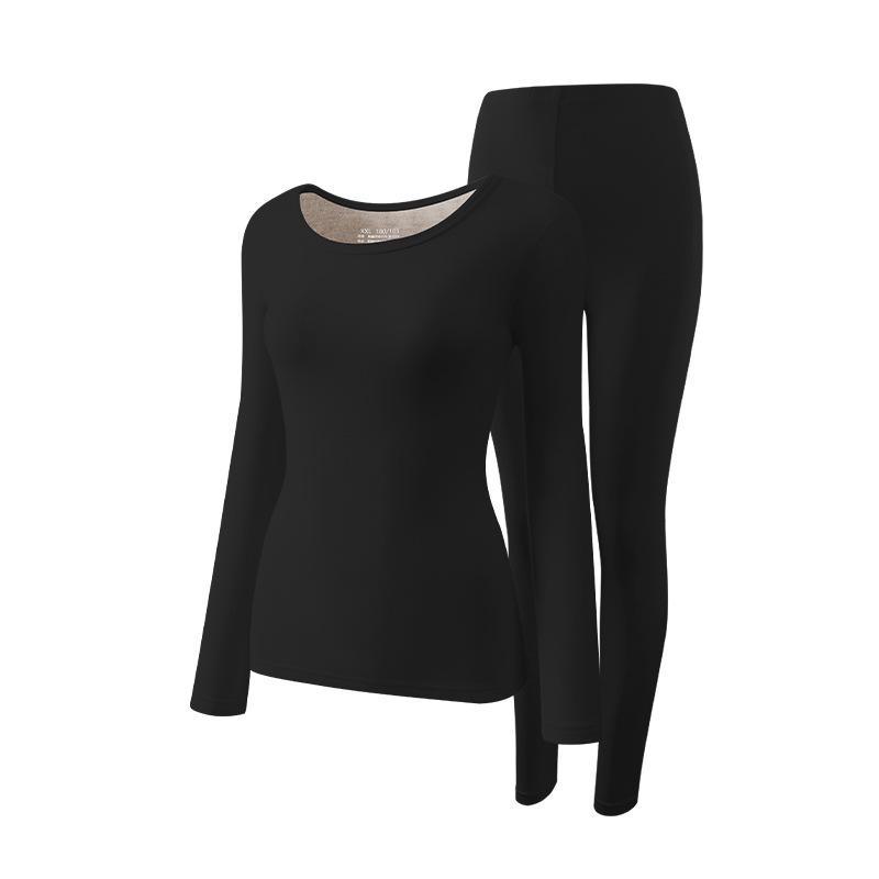 New Wool Silk Thermal Underwear: Women's Slim Fit Round Neck Top & Bottom, Men's Autumn Suit