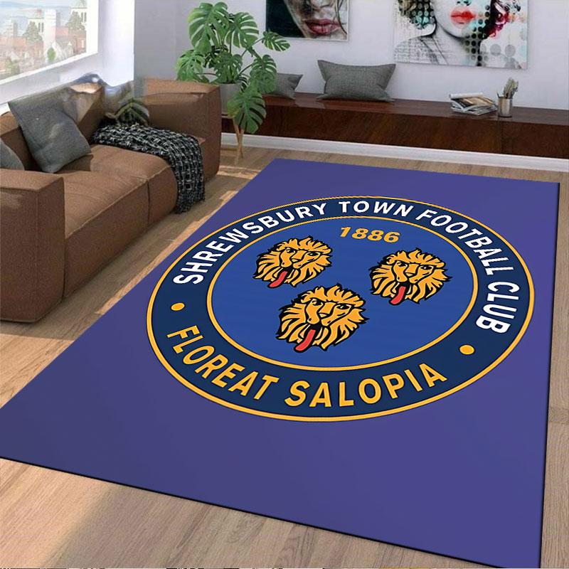 Shrewsbury Town FC Logo Carpet suitable as a non-slip mat for the living room or bedroom sofa