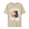 Dachshund Lover Best Friends life Vintage Tshirt Wholesale Europe T Shirt Cotton Unisex Tops Tees 3d Printed T Shirts