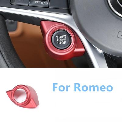 Для Alfa Romeo giulia stelvio аксессуар для салона автомобиля, кнопка запуска двигателя, остановка двигателя, украшение