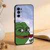 Смешной Чехол Для Телефона Лягушонок П-ПЕПЕ Для Samsung S25,S24,S21,S22,S23,S30,Ultra,S20,Plus,Fe,Lite,Note,10,Черный Чехол