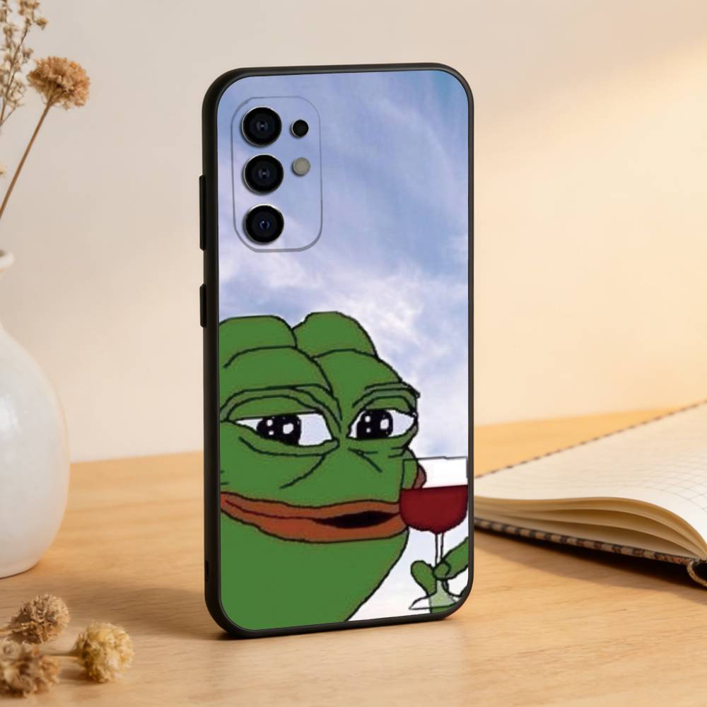 Смешной Чехол Для Телефона Лягушонок П-ПЕПЕ Для Samsung S25,S24,S21,S22,S23,S30,Ultra,S20,Plus,Fe,Lite,Note,10,Черный Чехол