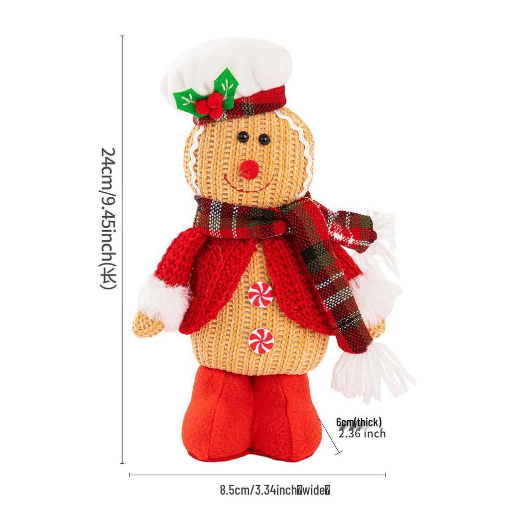 High-end Knitted Christmas Gnome Plush Ornament with Pointed Hat