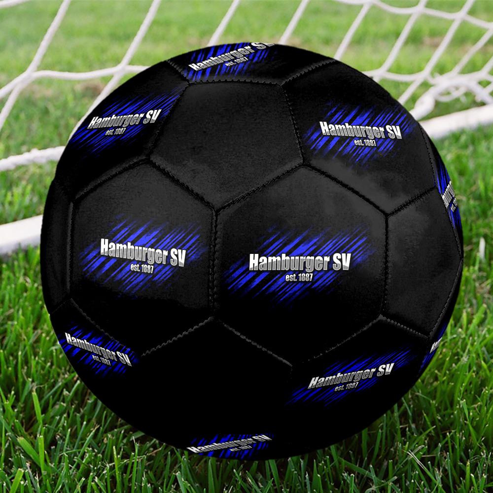 Hamburger SV HSV size5 Soccer Ball, colorful, suitable for all ages, machine-stitched, PVC material, competition grade,durable and high bounce