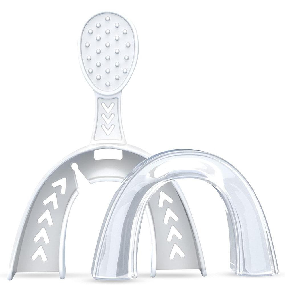 Набор формовочных стоматологических ночных кап для защиты от скрежета зубами и стискивания челюстей, изготовленных по индивидуальному слепку