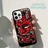 Японская маска демона Они Хання крутой чехол для телефона для iPhone 17 Air 16 16e 15 12 11 13 14 Pro Max Apple Plus Coque