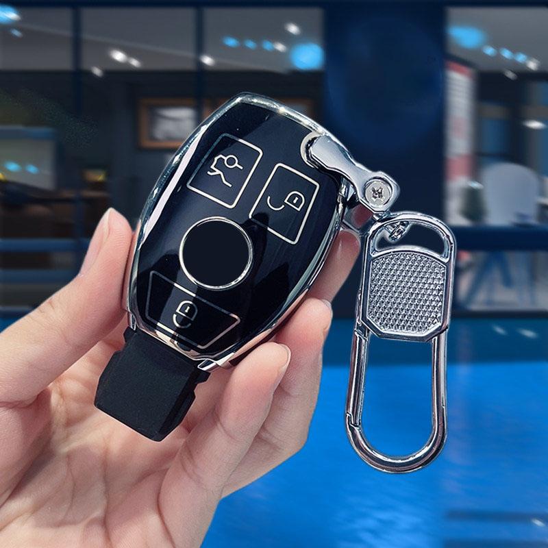 Модный брелок-чехол из ТПУ для автомобильного ключа Mercedes Benz A B C E Class Gls Gla Glk Glc Cls Cla Amg W204 W205 W212 W463 W176