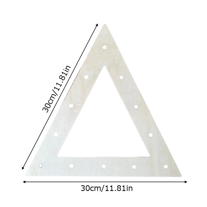 Creative Wreath Wood Circle DIY Handmade Ring Wreath Wedding and Festival Home Decor