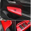 Car Glass Window Switch Lock Panel Trim For Honda Fit/Jazz 2014- Bright Red