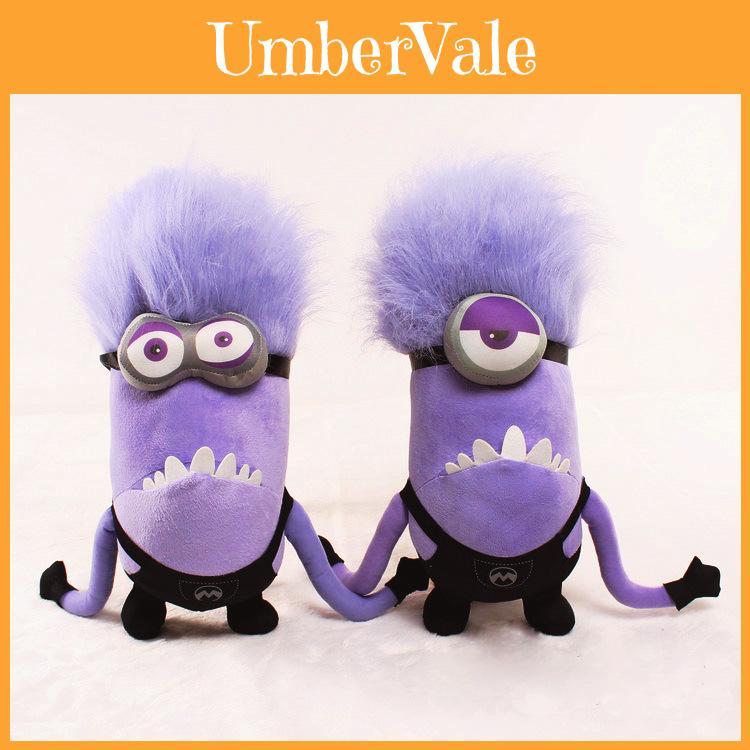 Despicable Me Purple Evil Minions Cartoon Plush Toy Doll For Gift And Play