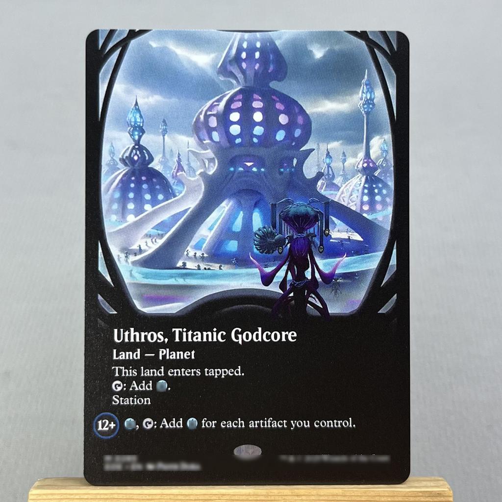 EOS EOE UNF HOLO15-0002 Tcg прокси магические карты шоковая земля Уробороид Шахта Древняя гробница Каменные пещеры Слияние маны собрать