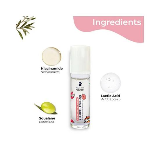 Pilgrim Squalane Отшелушивающий пилинг для губ в рулоне, 6 мл