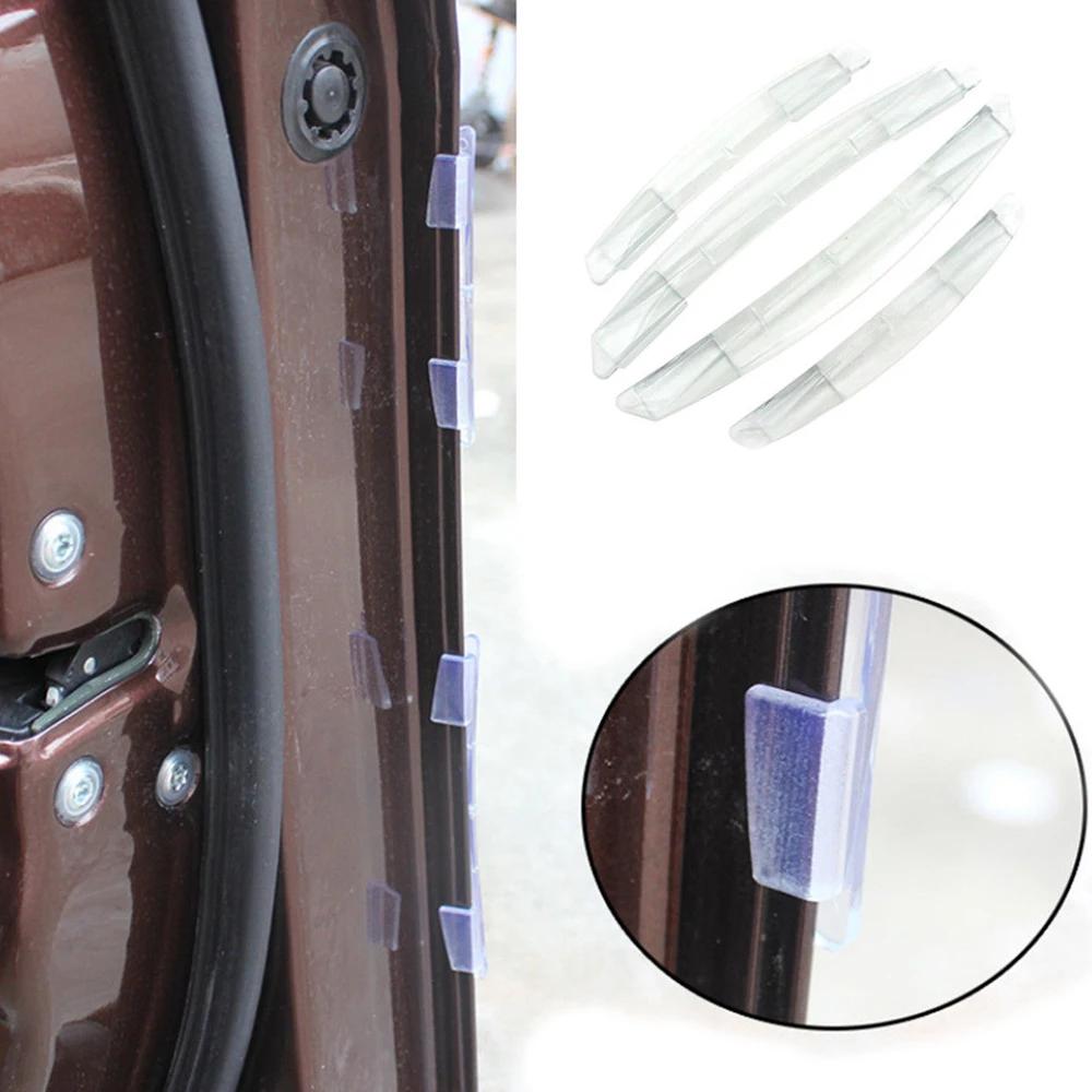 4 шт. универсальная полоса для защиты кромки двери автомобиля от столкновений, защитная полоса от царапин, защитные наклейки для автомобиля, внешние аксессуары для автомобиля
