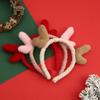 Christmas Headband Plush Reindeer Antlers Headband Holiday Costume Accessories for Christmas Party Favors Photo Booth Props
