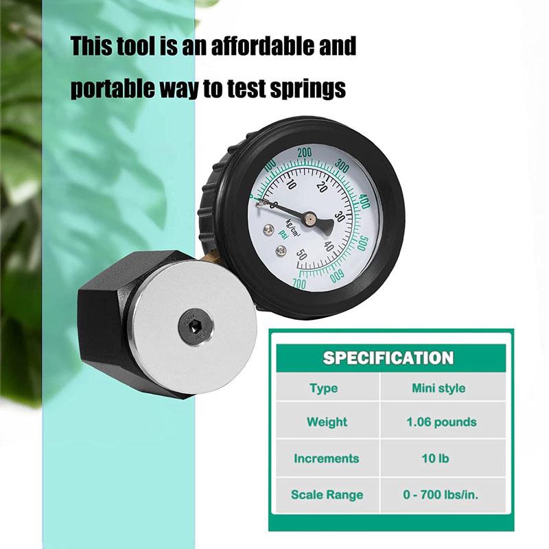 Valve Spring Pressure Tester Gauge #66834,Double Scale Measuring Units Are Easy to Read, Measuring Range 0-700 psi / 0-50 kg-cm2