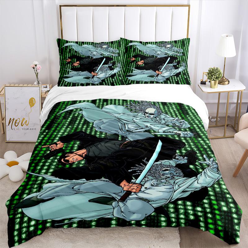 Matrix Sword Vengeance Print 3Pcs Bedding Setduvet Cover With 2 Bedropillowcase Home Birthday Gift