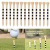 100Pcs Golf Tees Sturdy Unbreakable Wood Professional Golf Ball Stand Training Aid Tool